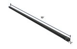 Square Sign Post | Galvanized Steel | Multiple Lengths