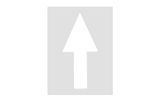 5' Arrow | Straight or Curved | Marking Stencil