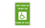 Permit Parking Only Sign | Custom Options