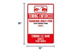 Custom Towing Enforcement Signs