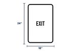 Exit Sign | Size Options