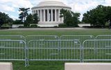 7.5 ft Metal Barricade | Feet Options | Heavy-Duty