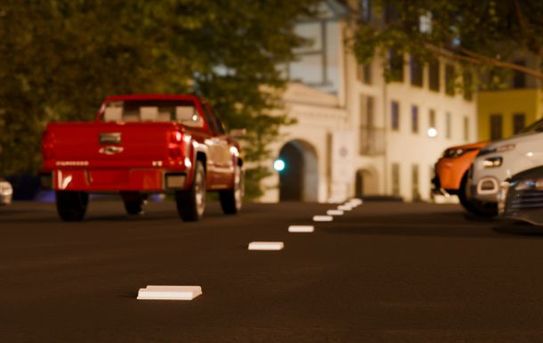 One-Way Road Reflector | White