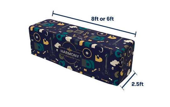 Custom Fitted Table Covers | Full-Color Printed
