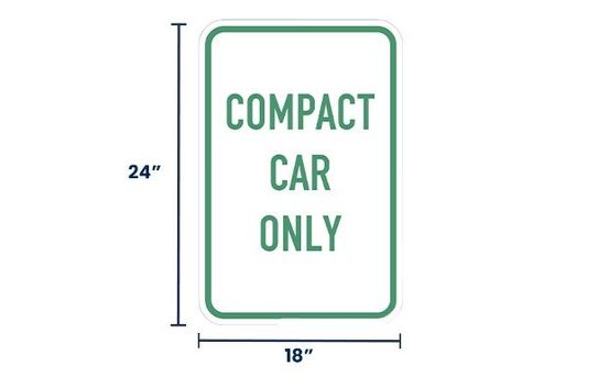 Compact Car Only Sign | Size Options