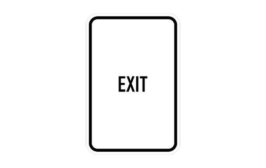 Exit Sign | Size Options