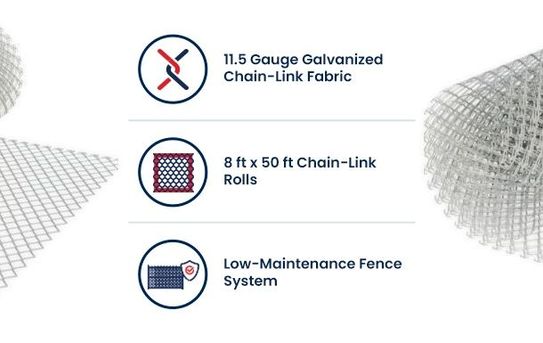 8ft x 50ft Chain-Link Fabric