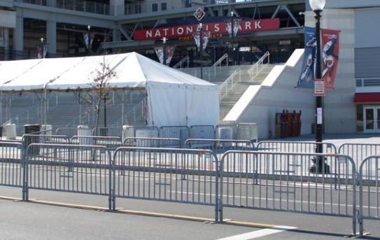 7.5 ft Metal Barricade | Feet Options | Heavy-Duty