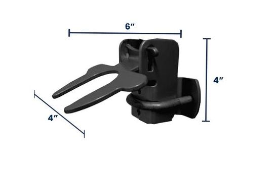 Universal Gate Latch for Temporary Fence Panels