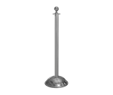 Stanchion Bundle - (6) Ball Top Dome Base Posts with (4) 6’L Velour Ropes
