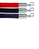 Stanchion Bundle - (6) Ball Top Dome Base Posts with (4) 6’L Velour Ropes