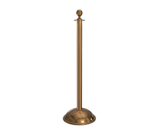 Stanchion Bundle - (6) Ball Top Dome Base Posts with (4) 6’L Velour Ropes