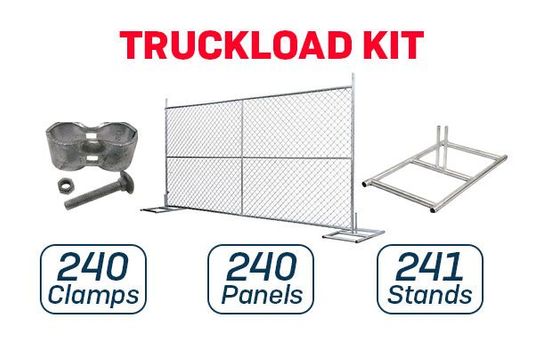 6' x 12' Chain-Link Temporary Fence | Versa | Truckload