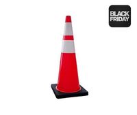 36" Orange Traffic Cone with Black Base